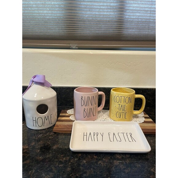 Rae Dunn 4 piece happy Easter set